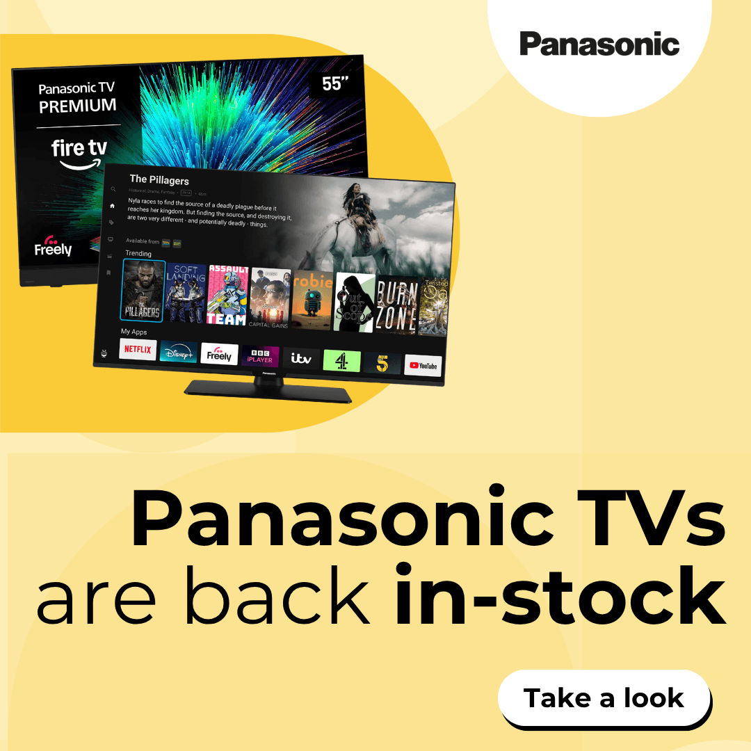 Panasonic TVs are back in-stock